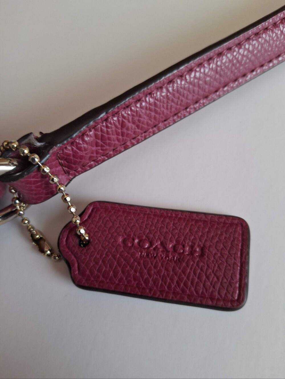 Coach Brown Signature File Crossbody Bag with Raspberry Trim - Picture 5 of 14
